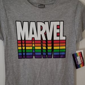 Marvel Rainbow Collection T Shirt Pride Kids Size Medium